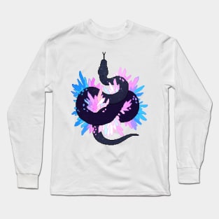 Trans Pride Flag Galaxy Python Long Sleeve T-Shirt